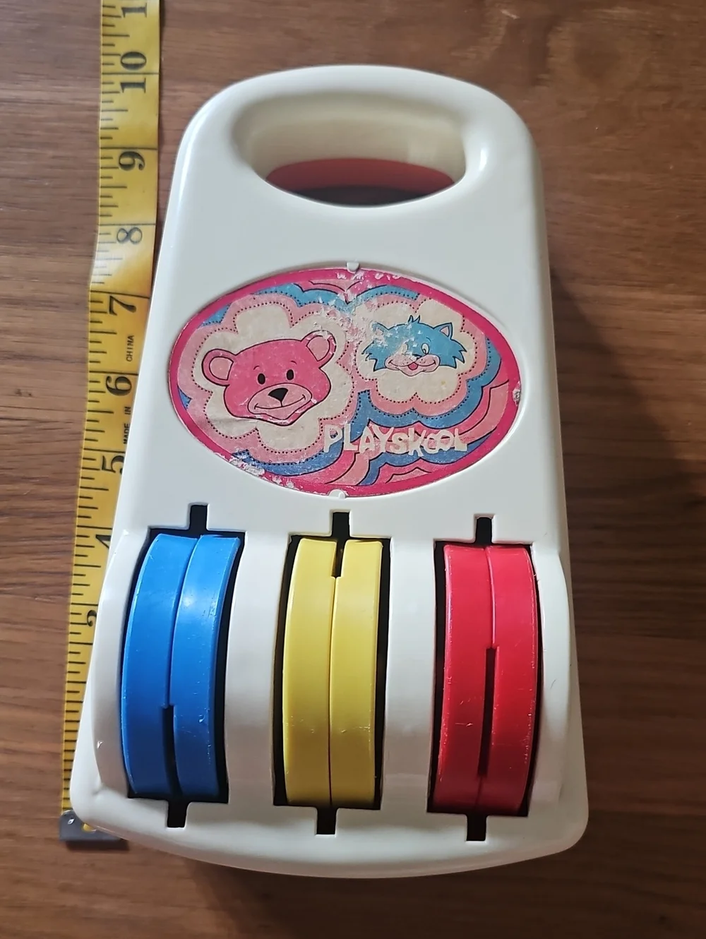 Vintage 1970s Playskool Musical Roller Chimes Baby Toy No. 42